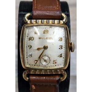 VINTAGE MEN'S BULOVA WATCH, CAL. 10BT, 15 JEWEL, Not Working, Rolled Gold